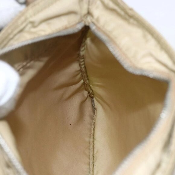 PRADA Shoulder Bag Nylon Beige Silver Auth 156267 - Picture 13 of 16